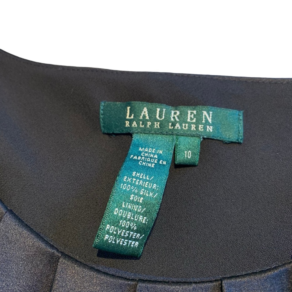 LAUREN RALPH LAUREN | 100% Silk Sleeveless Blouse - Picture 5 of 9